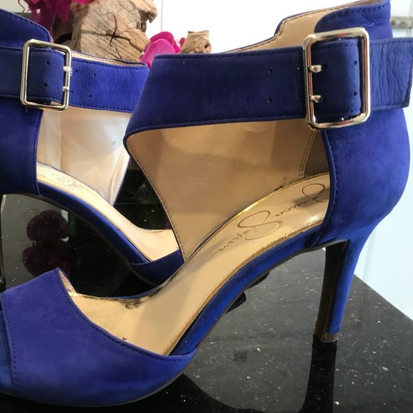 Cobalt Blue Jessica Simpson Heels - Picture 2 of 14